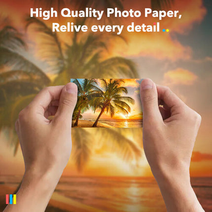 Liene ZINK Papel Fotográfico Adhesivo 2x3" 50 Hojas para Pearl
