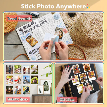 Liene ZINK Papel Fotográfico Adhesivo 2x3" 50 Hojas para Pearl