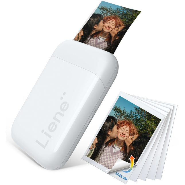 Liene Pearl K100 Impresora fotográfica 2x3 pulgadas papel ZINK 10 hojas Bluetooth 5.0 inalámbrica