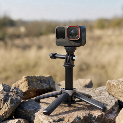 VSGO Mini trípode telescópico multifuncional altura 5.5 a 12.8 pulgadas patas ABS