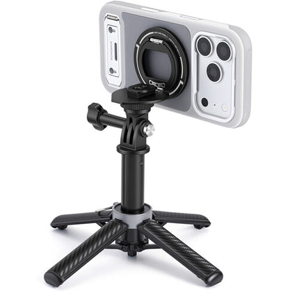 VSGO Mini trípode telescópico multifuncional altura 5.5 a 12.8 pulgadas patas ABS