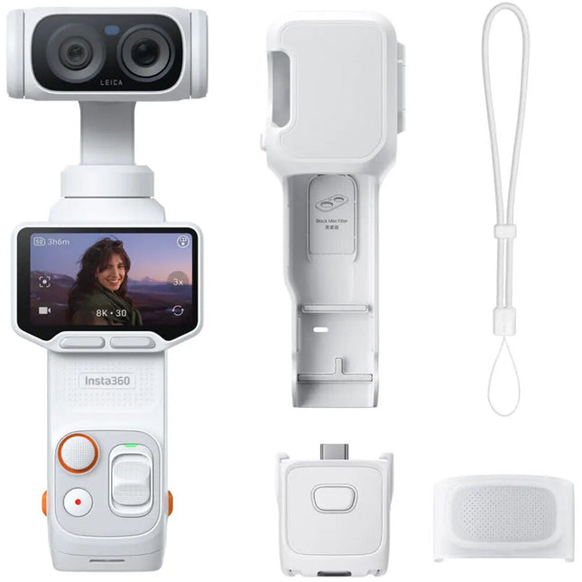 Insta360 Luna Ultra Combo Blanco Stellar Cámara de Acción 8K30 47GB almacenamiento