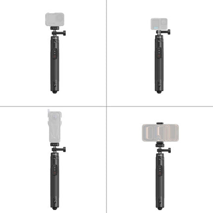 SmallRig Selfie Trípode para Cámaras de Acción y Smartphones con Control Remoto Inalámbrico y Extensión de 1.5 m