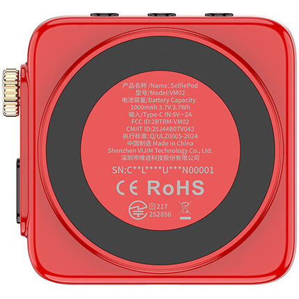 Ulanzi VM02 Pantalla Selfie Inalámbrica 2.5 Horas Batería Rojo
