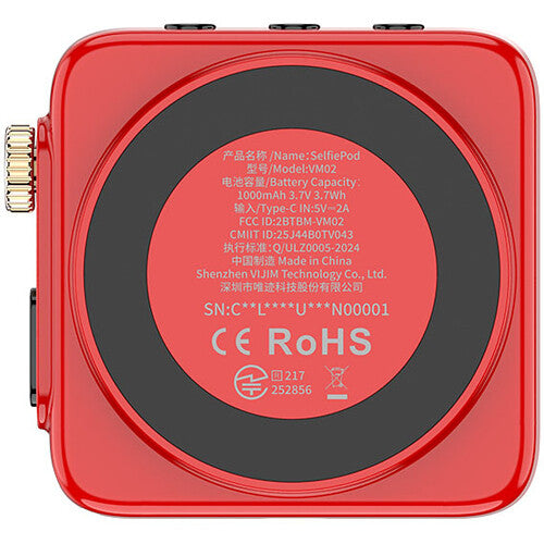 Ulanzi VM02 Pantalla Selfie Inalámbrica 2.5 Horas Batería Rojo