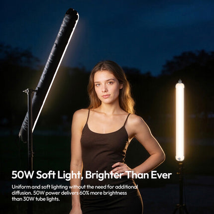 Ulanzi UA50 Luz de Tubo de Aire Bi-Color 2700-6500K CRI 95 sin Adaptador