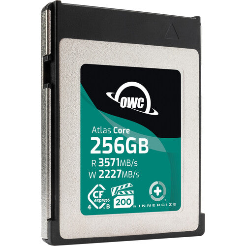 OWC 256GB Atlas Core CFexpress 4.0 Tipo B Tarjeta de Memoria 3571 MB/s lectura 2227 MB/s escritura