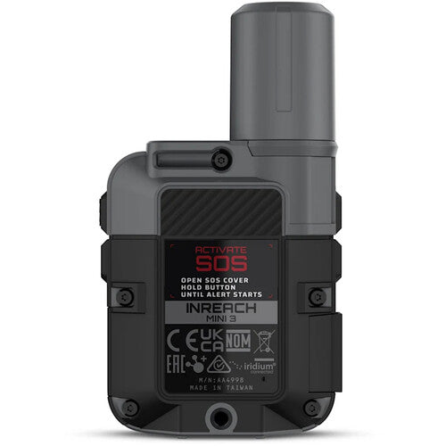 Garmin inReach Mini 3 Comunicador Satelital Negro Pantalla Táctil 14 Días Batería