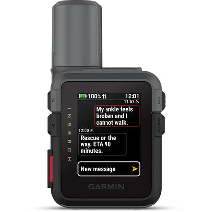 Garmin inReach Mini 3 Comunicador Satelital Negro Pantalla Táctil 14 Días Batería