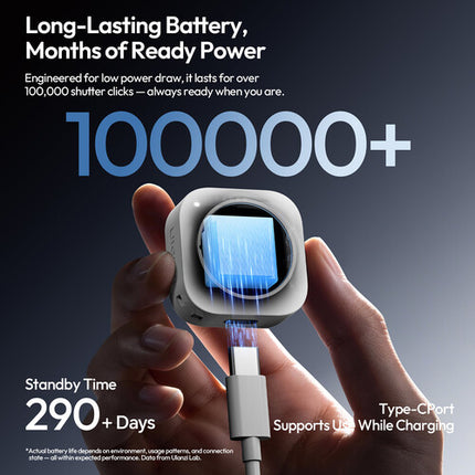 Ulanzi UT01 U-Timer Control Remoto Bluetooth con Batería USB-C 33' Alcance