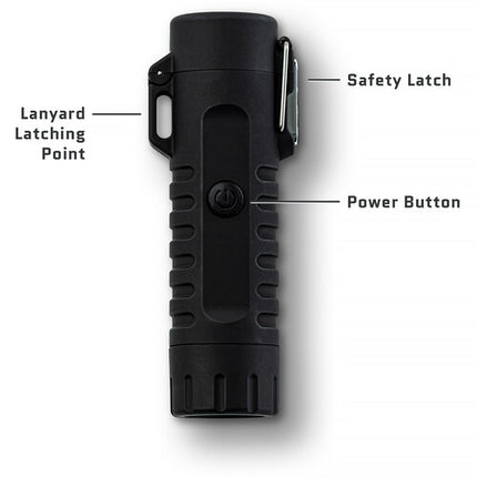 Dark Energy Plasma Encendedor Negro Dual-Arc Plasma Beam USB-C Recargable
