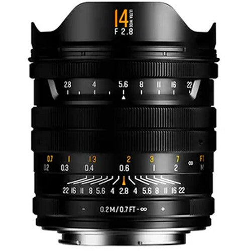 Brightin Star 14mm f2.8 Lente Gran Angular Full Frame con Adapter 82mm
