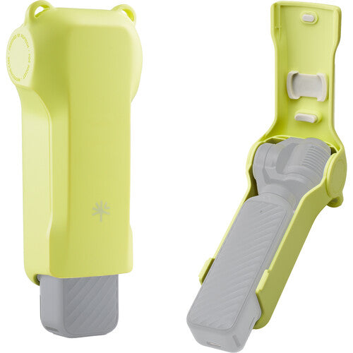 PGYTECH Funda Protectora para DJI Osmo Pocket 3/4 Verde Lima con Lanyard y Stickers