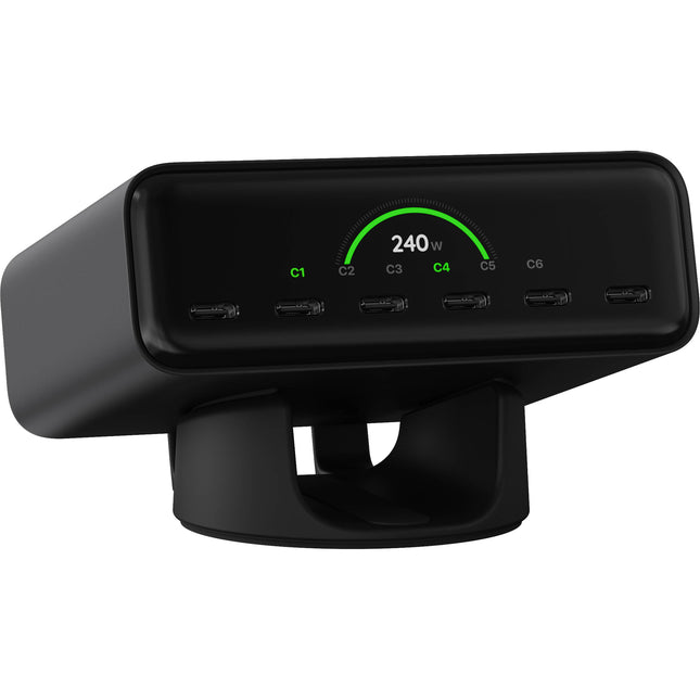 Satechi ChargeView Cargador USB-C 6 Puertos 240W con Soporte
