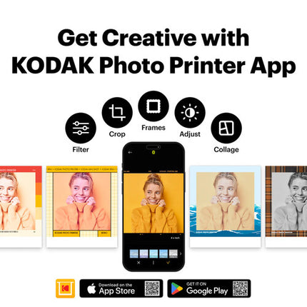 Kodak Mini Shot 3 Era Cámara Instantánea y Impresora 13MP 3x3 Pulgadas Amarilla