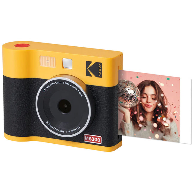 Kodak Mini Shot 3 Era Cámara Instantánea y Impresora 13MP 3x3 Pulgadas Amarilla