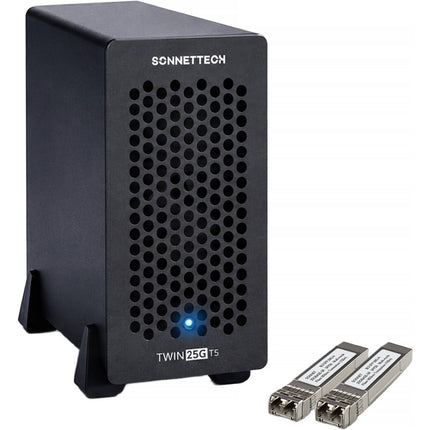 Sonnet Twin25G Adaptador Ethernet Doble Puerto 25G Thunderbolt 5 80 Gb/s 2x SFP28