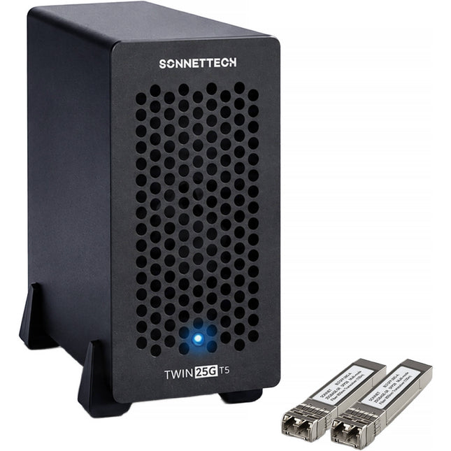 Sonnet Twin25G Adaptador Ethernet Doble Puerto 25G Thunderbolt 5 80 Gb/s 2x SFP28