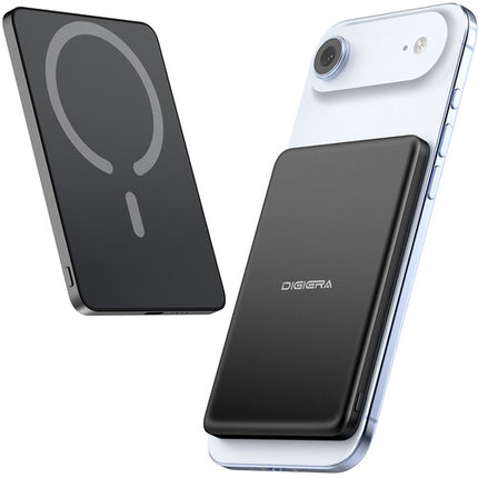 Digiera Ultra-Slim Power Bank 5000mAh Carga Inalámbrica 15W_USB-C 20W