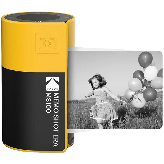Kodak Memoshot Era Amarilla Cámara con Impresora 300 dpi y Etiquetas Adhesivas
