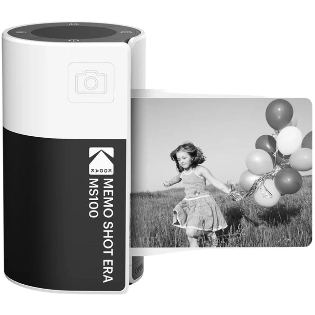 Kodak Memoshot Era blanca Cámara con impresora 300 dpi y rollo adhesivo para 30 impresiones