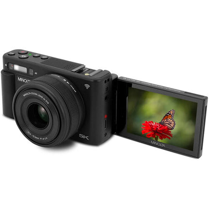 Minolta MNZ3X Cámara Digital 72MP 5K Ultra HD con Zoom Óptico 3x y Pantalla Articulada 2.8"