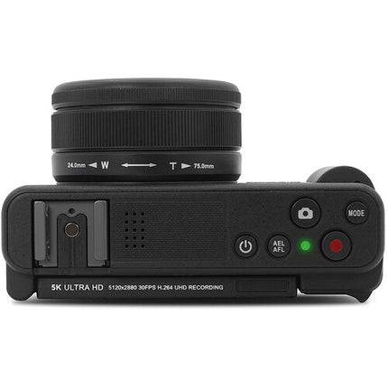 Minolta MNZ3X Cámara Digital 72MP 5K Ultra HD con Zoom Óptico 3x y Pantalla Articulada 2.8"