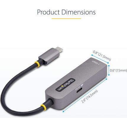 StarTech Adaptador USB-C 3.0 a Ethernet Gigabit con Passthrough 100W