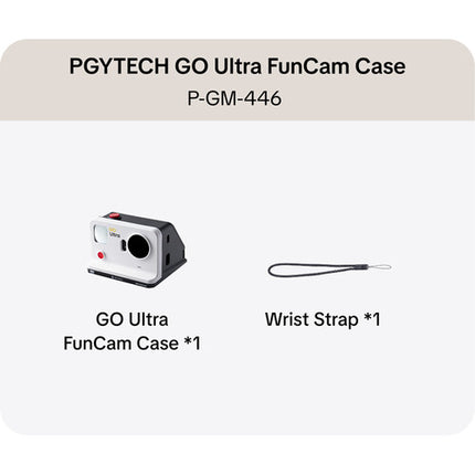 PGYTECH GO Ultra FunCam Estuche para Cámara de Acción con Espejo Frontal y Indicador de Estado