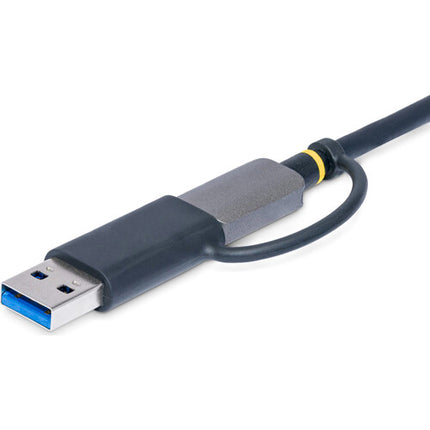 StarTech USB 3.2 Gen 1 Lector de Tarjetas SD microSD con Cable Integrado y Adaptador USB-A
