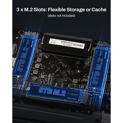 TerraMaster F2-425 Plus NAS Híbrido 3+2 Bahías 8GB DDR5 3.4 GHz