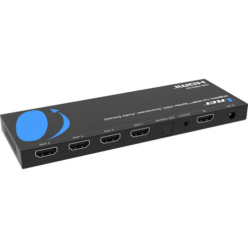 OREI 1x4 Divisor HDMI 4K 60Hz con Downscaler 4K a 1080p Adaptador incluido