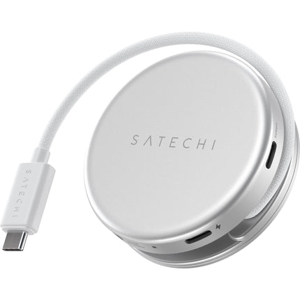 Satechi OntheGo Adaptador Multiport 5 en 1 para MacBook Neo 4K 60Hz 60W Plata