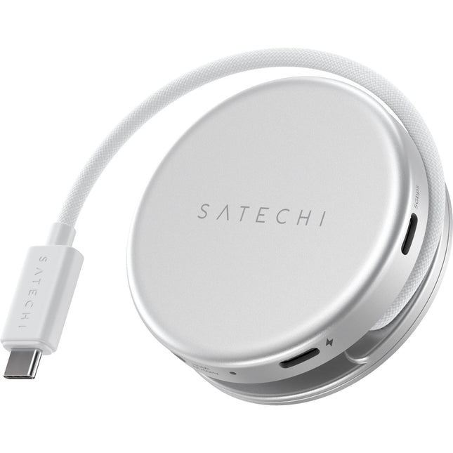 Satechi OntheGo Adaptador Multiport 5 en 1 para MacBook Neo 4K 60Hz 60W Plata