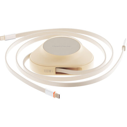 ReelCharge 3 en 1 Estación de carga USB-C 100W con cargador GaN y carga inalámbrica 25W