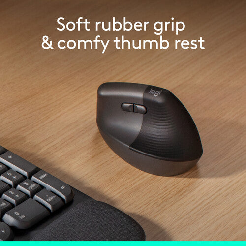 Logitech Lift Mouse Inalámbrico Ergonómico Vertical 4000 DPI Batería AA