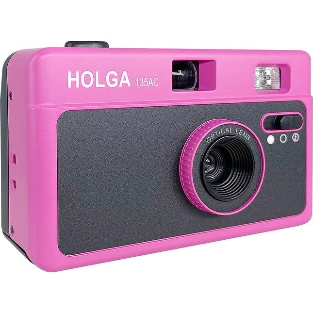 Holga 135AC Cámara Hot Pink Lente 32mm f7.5 Flash Incorporado