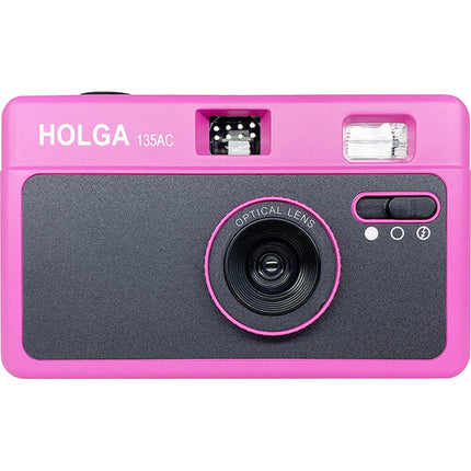 Holga 135AC Cámara Hot Pink Lente 32mm f7.5 Flash Incorporado