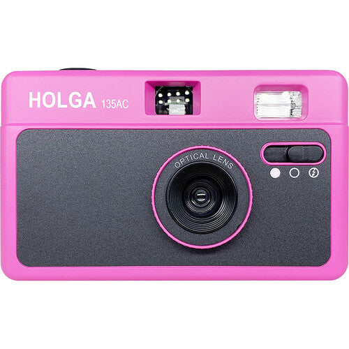 Holga 135AC Cámara Hot Pink Lente 32mm f7.5 Flash Incorporado