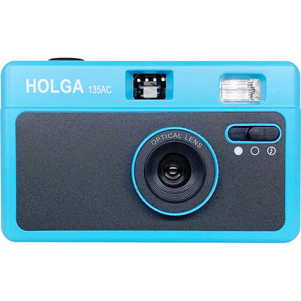 Holga 135AC Cámara Analógica 32mm f7.5 Flash Incorporado Azul