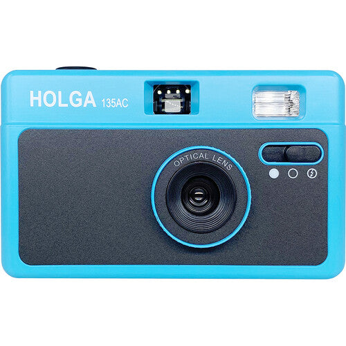 Holga 135AC Cámara Analógica 32mm f7.5 Flash Incorporado Azul