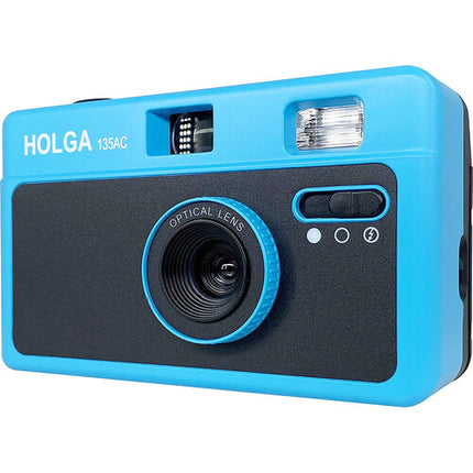 Holga 135AC Cámara Analógica 32mm f7.5 Flash Incorporado Azul