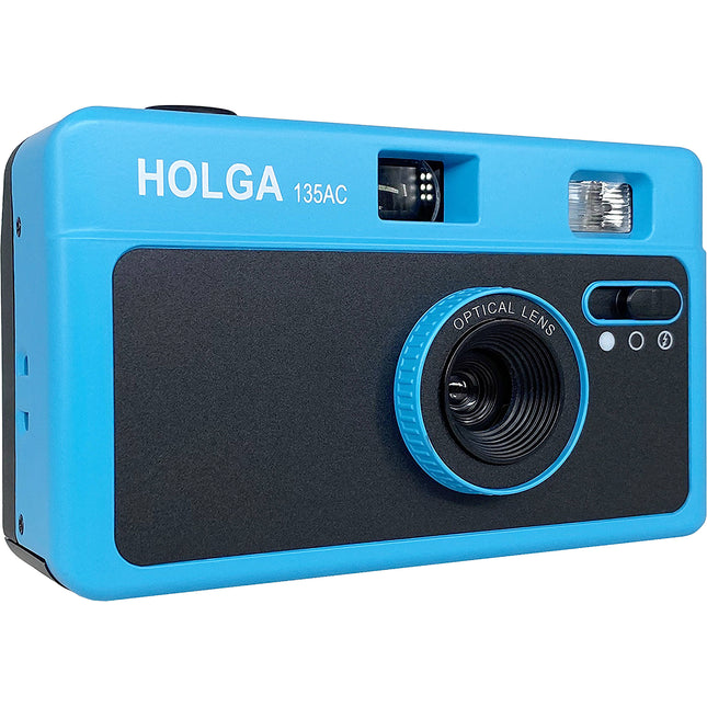 Holga 135AC Cámara Analógica 32mm f7.5 Flash Incorporado Azul