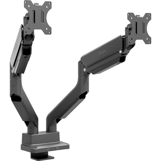 Pixio PS2D Soporte de Escritorio Doble para Monitores Hasta 35" Negro