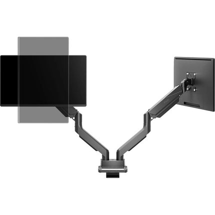 Pixio PS2D Soporte de Escritorio Doble para Monitores Hasta 35" Negro