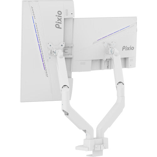 Pixio PS2D Soporte de Escritorio Doble Brazo para Monitores hasta 35" Blanco