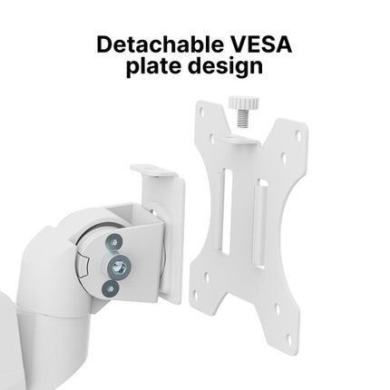 Pixio PS2D Soporte de Escritorio Doble Brazo para Monitores hasta 35" Blanco