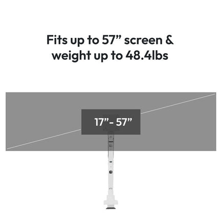 Pixio PS2S Titan Soporte de Escritorio Articulado para Monitores de hasta 57" con Capacidad de 59.4 lb y Extensión de 20.7"