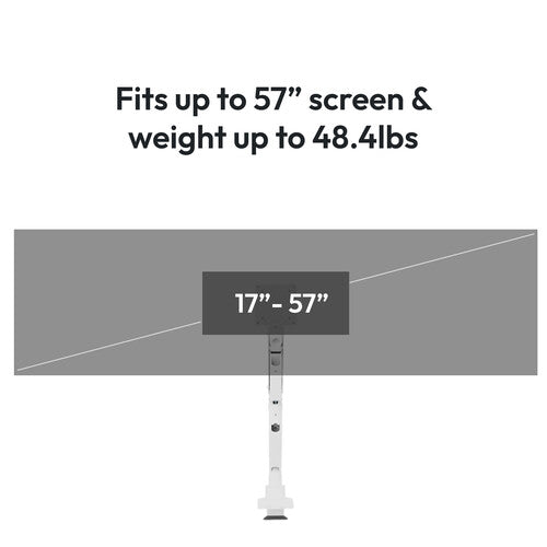 Pixio PS2S Titan Soporte de Escritorio Articulado para Monitores de hasta 57" con Capacidad de 59.4 lb y Extensión de 20.7"