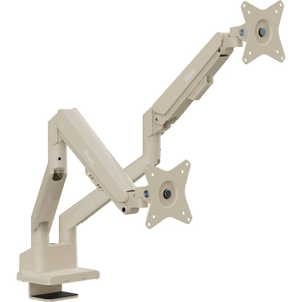 Pixio PS1D Wave Soporte Premium para 2 Monitores de 17 a 32" Beige